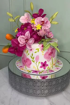 Bolo Floral 1 andar