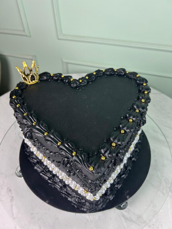 Vintage Cake Coração Preto - Image 2